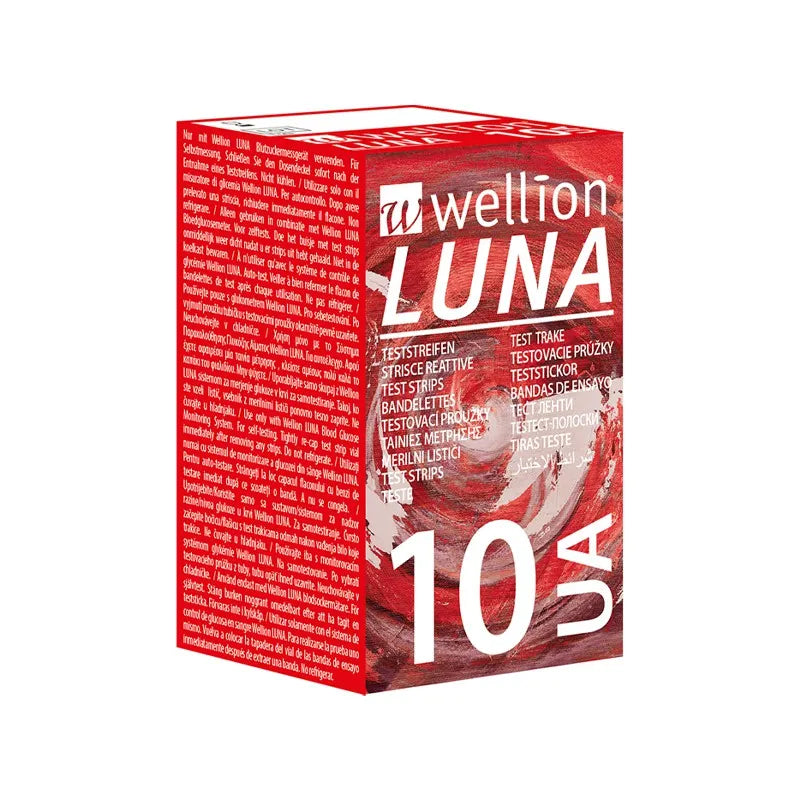 Wellion LUNA Uric Acid Test Strips – 10 Strips